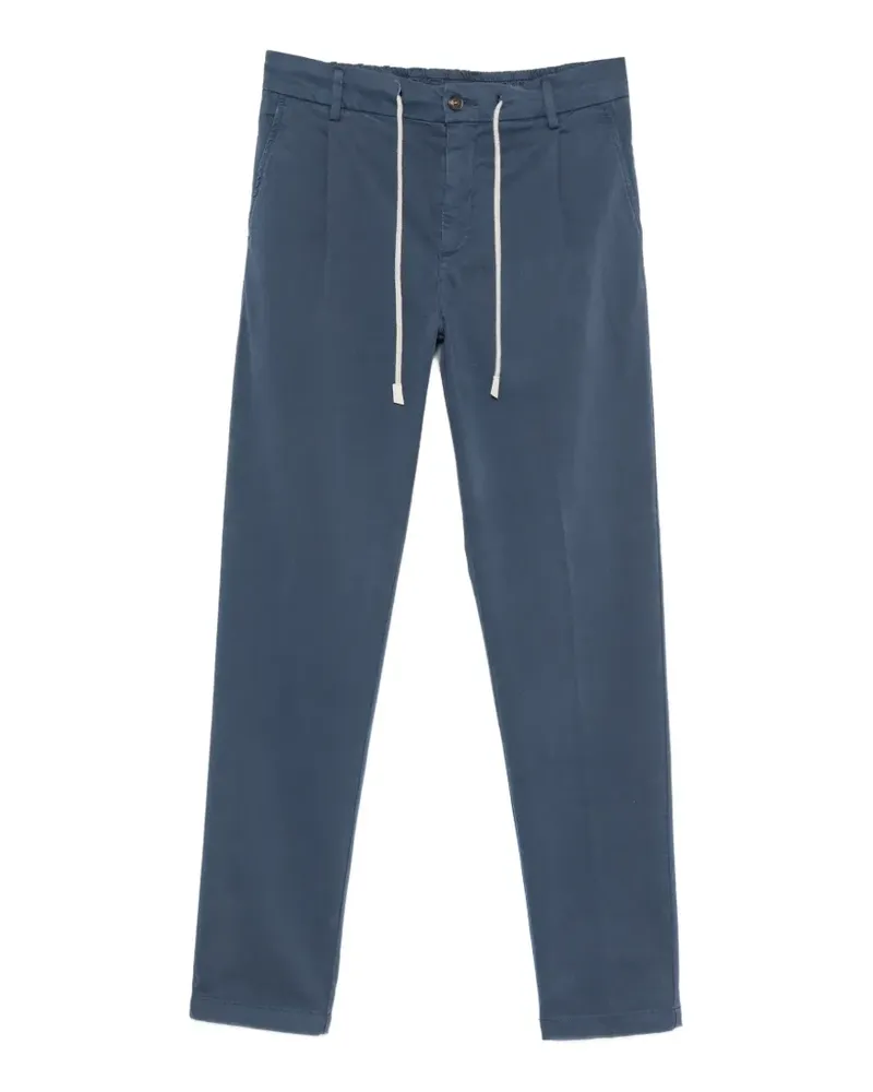 Eleventy Straight-Leg-Hose mit Kordelzug - Blau Blau