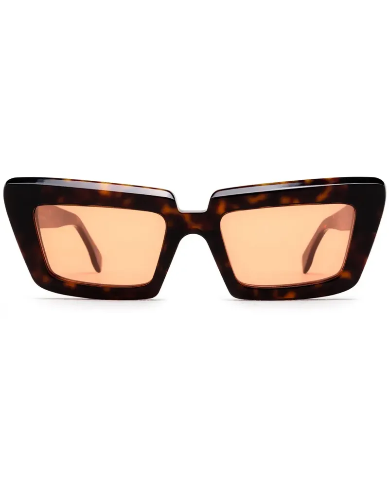 RETROSUPERFUTURE Coccodrillo Sonnenbrille - Braun Braun