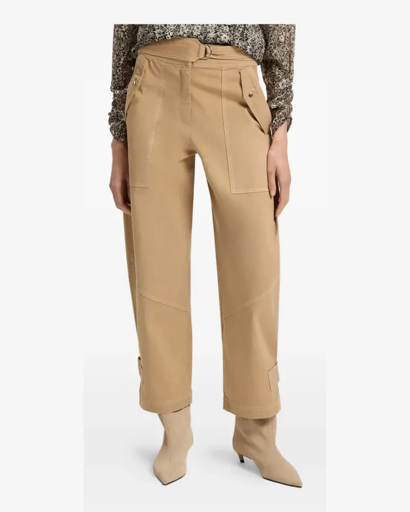 HUGO BOSS Hose mit Gürtel - Nude Nude