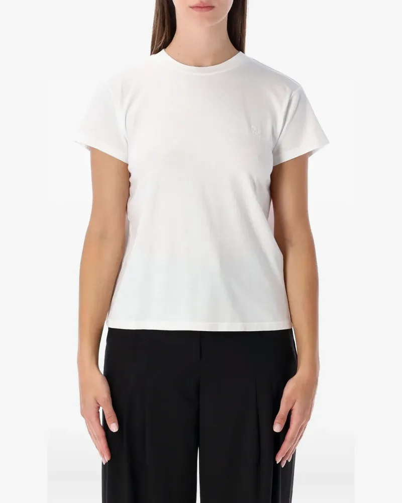 Maison Margiela T-Shirt mit Einsatz hinten - Weiß Weiß