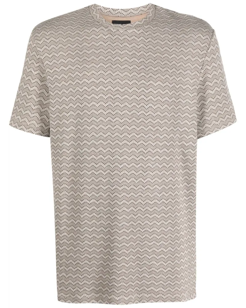 Giorgio Armani T-Shirt mit grafischem Print - Nude Nude