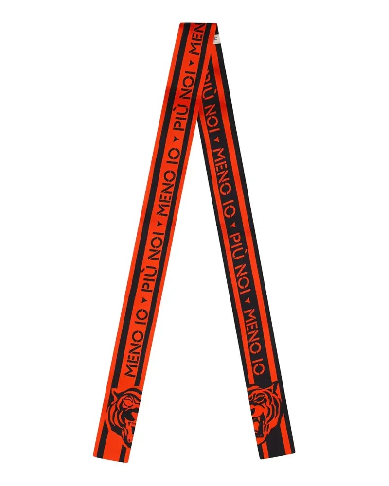 Fendi Wrappy Schal mit Tiger-Print - Orange Orange