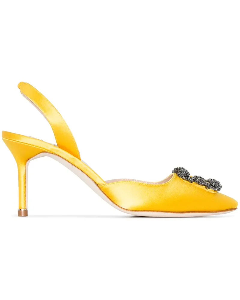 Manolo Blahnik Hangisi' Slingback-Pumps - Gelb Gelb
