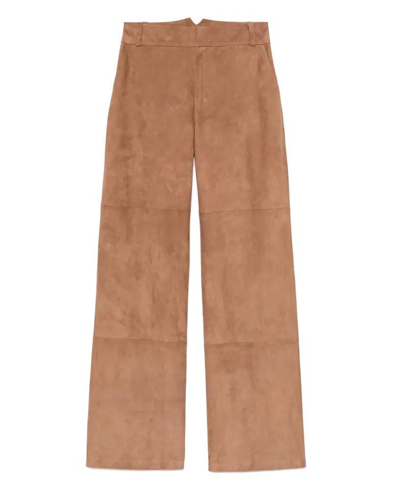 DESA Hose aus Wildleder - Braun Braun