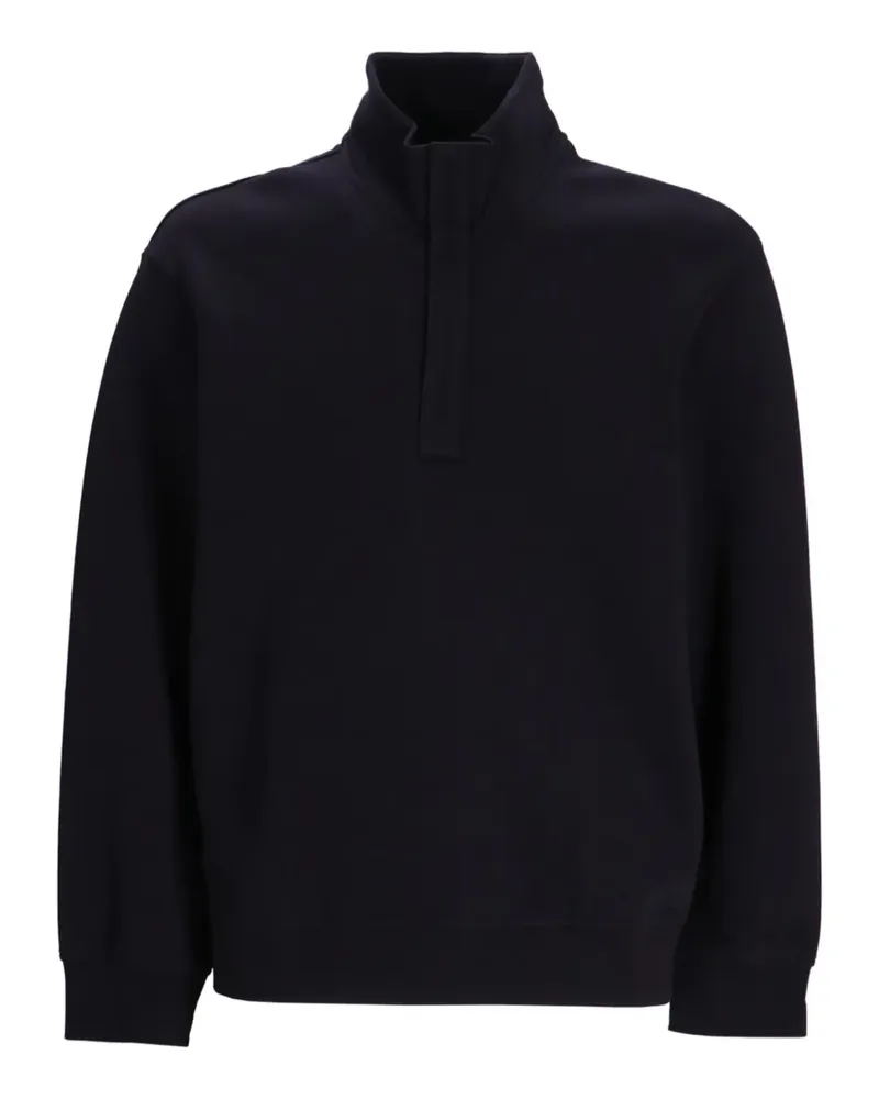 Armani Exchange Sweatshirt mit Stehkragen - Schwarz Schwarz