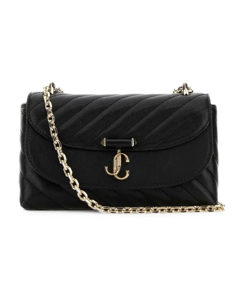Jimmy Choo small Curve quilted-leather shoulder bag - Schwarz Schwarz