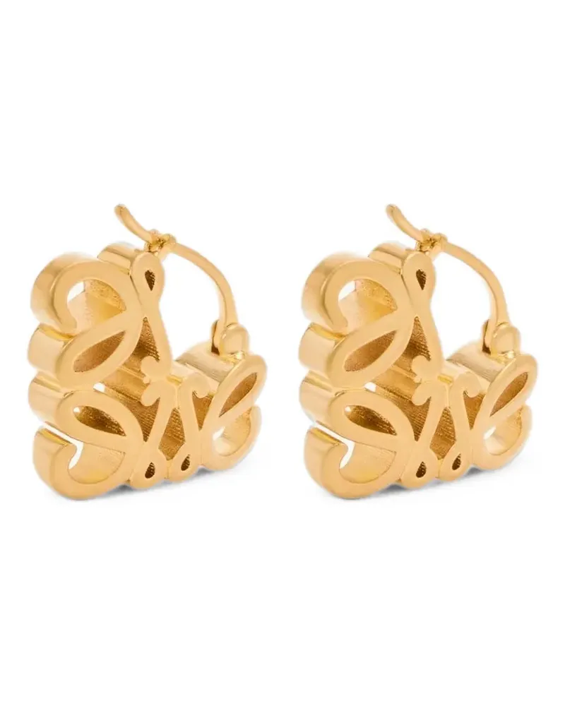Loewe Anagram Bombé hoop earrings - Gold Gold