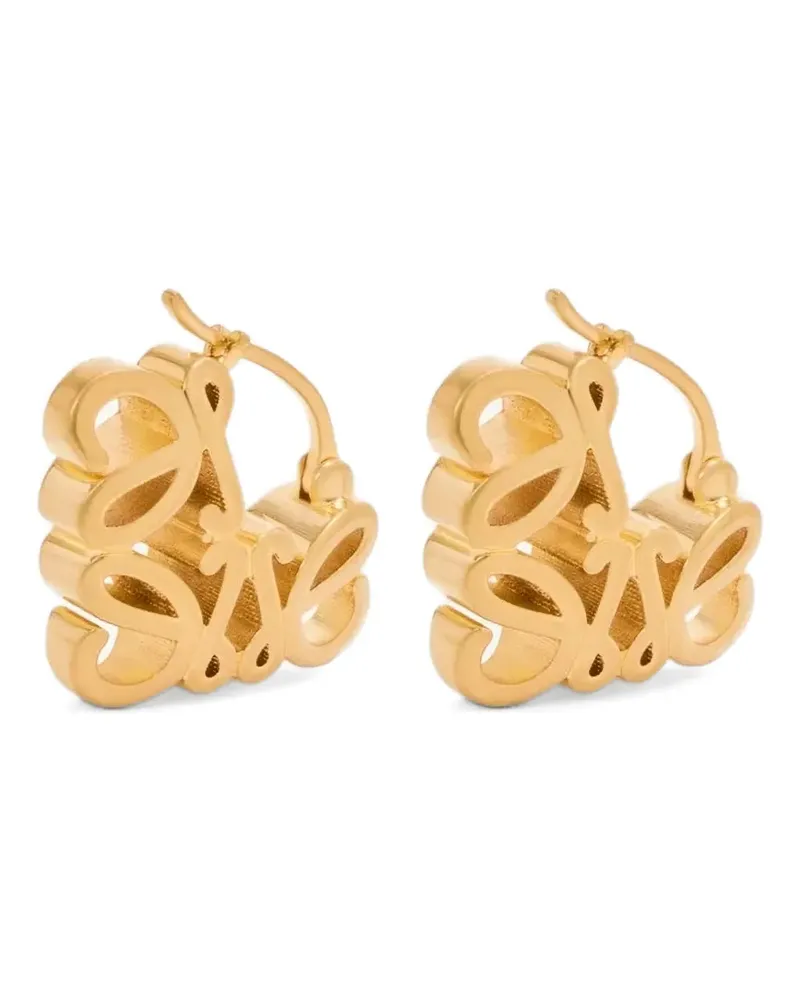 Loewe Anagram Bombé hoop earrings - Gold Gold
