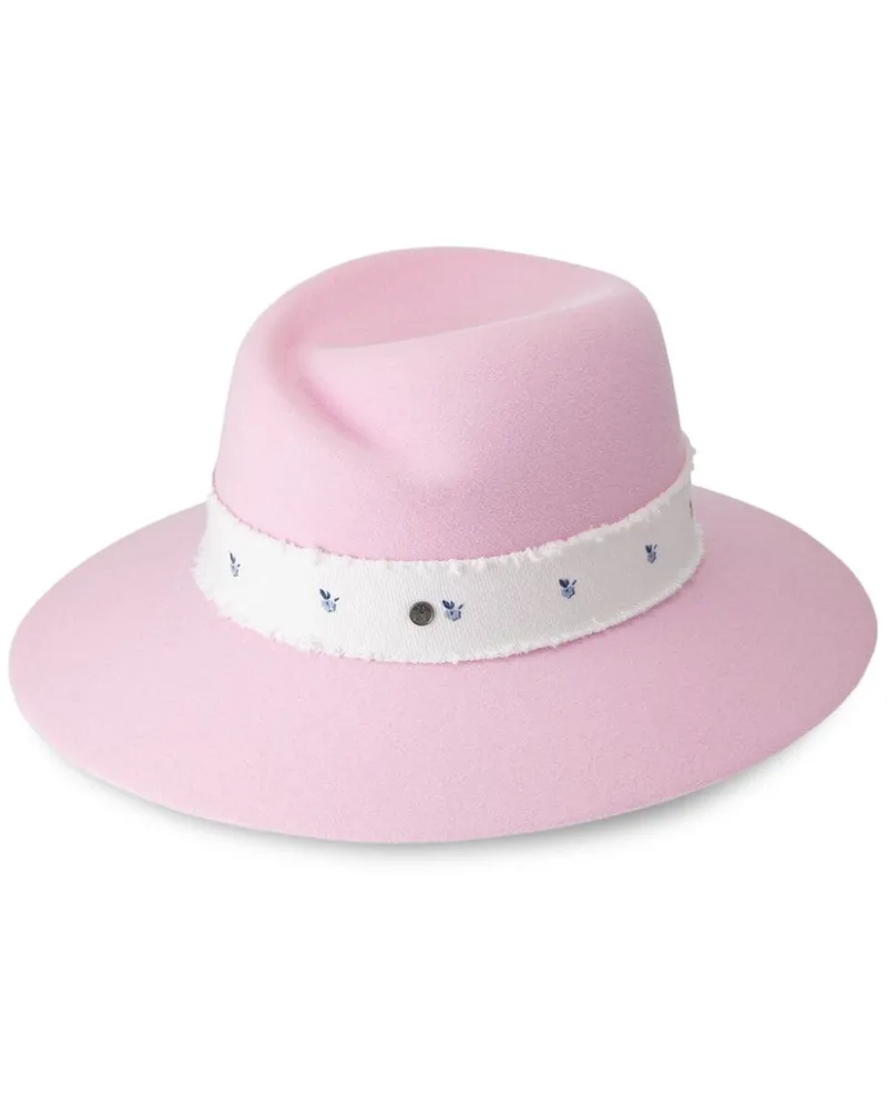 Maison Michel Virginie Fedora aus Filz Rosa