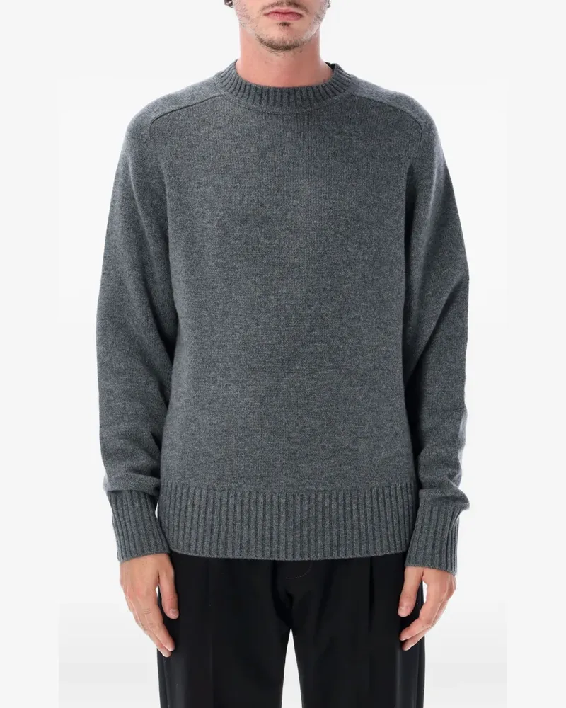 extreme cashmere Ordinary Pullover mit geripptem Besatz - Grau Grau