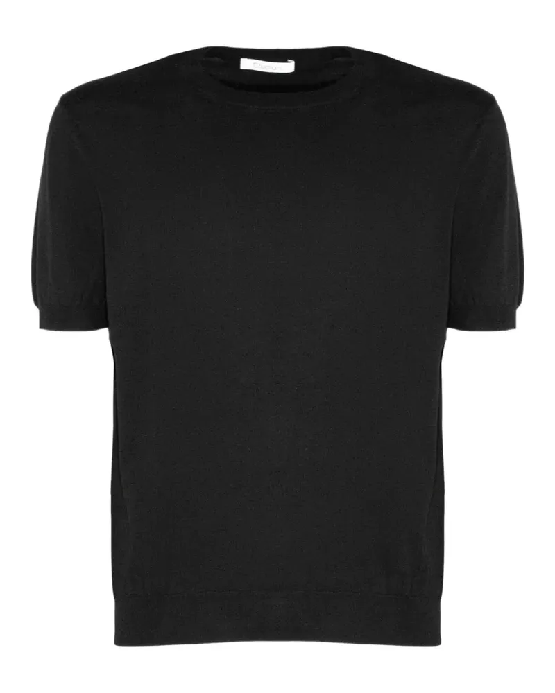Cruciani Klassisches T-Shirt - Schwarz Schwarz