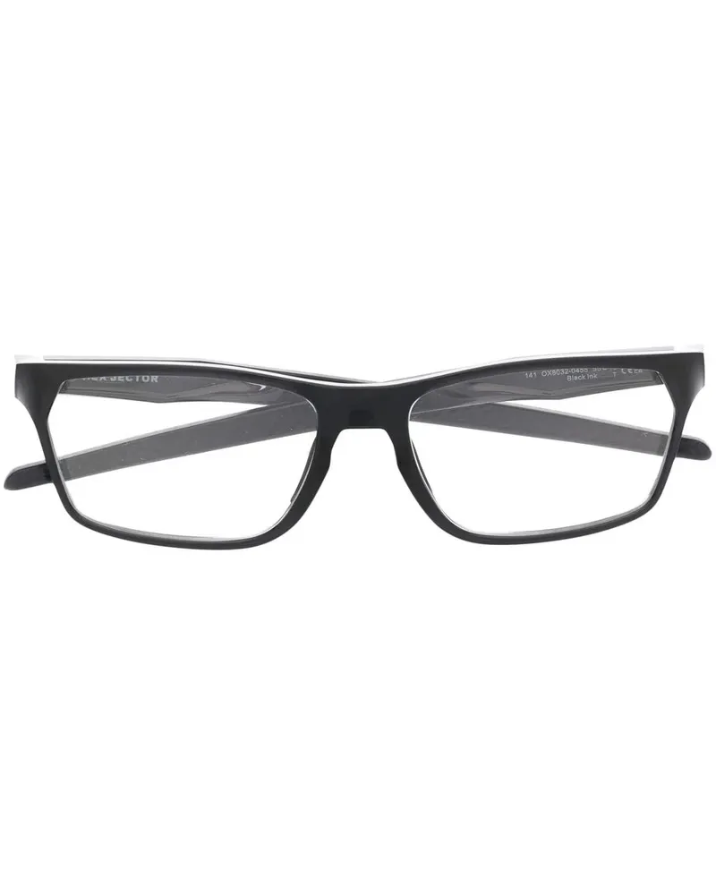Oakley Eckige Brille mit Logo-Schild - Schwarz Schwarz