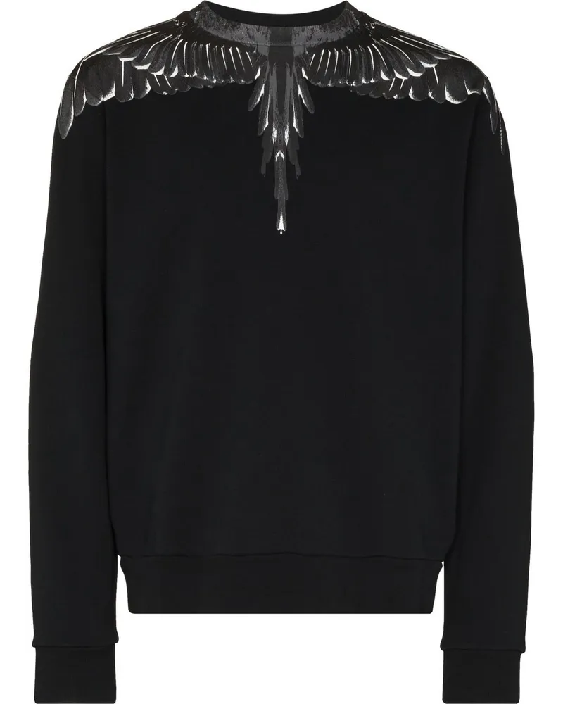 Marcelo Burlon | County of Milan Sweatshirt mit Flügel-Print Schwarz