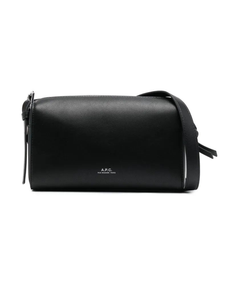 A.P.C. Nino Kuriertasche aus Faux-Leder - Schwarz Schwarz
