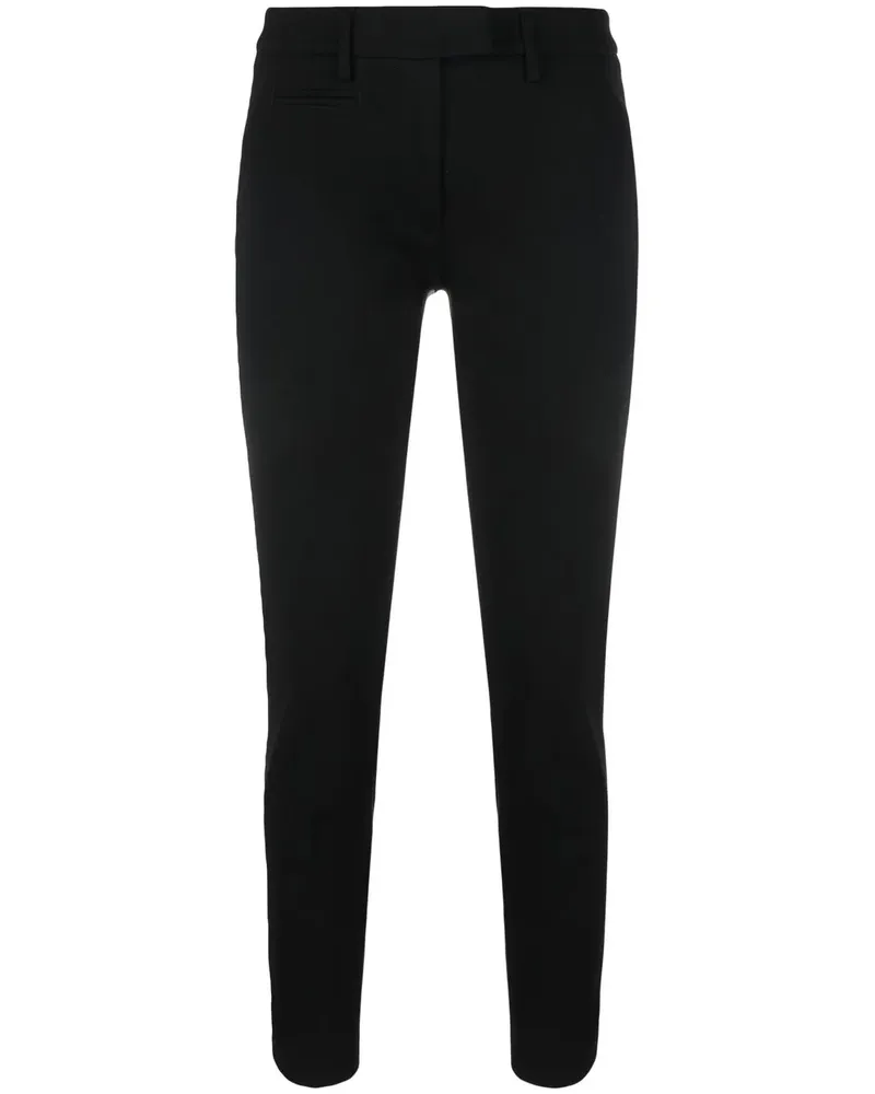 Dondup Halbhohe Skinny-Hose - Schwarz Schwarz