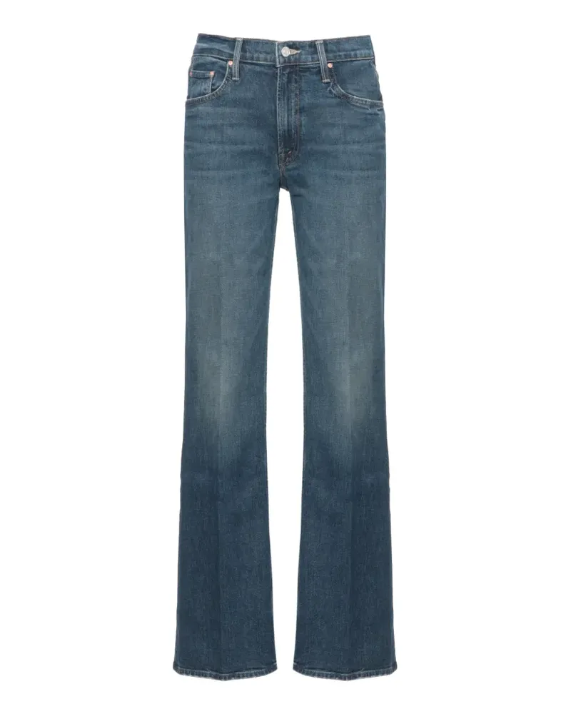 Mother The Bookie Sneak faded jeans - Blau Blau