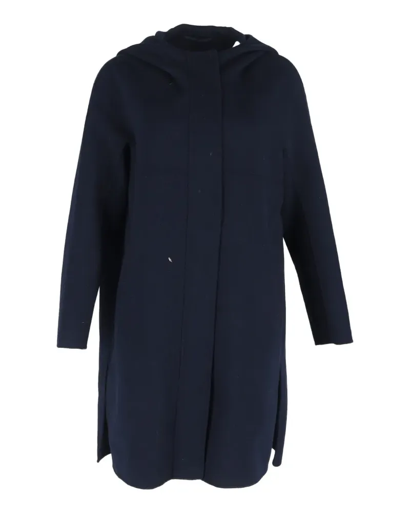 Max Mara hooded coat - Blau Blau