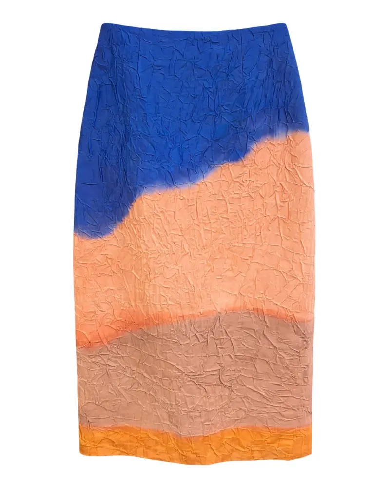 Ulla Johnson Inez Midi-Bleistiftrock aus Satin - Orange Orange