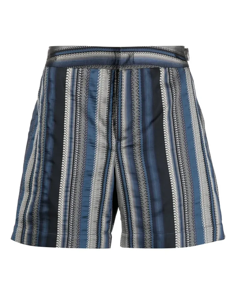 Orlebar Brown Bulldog Badeshorts mit Streifen - Blau Blau
