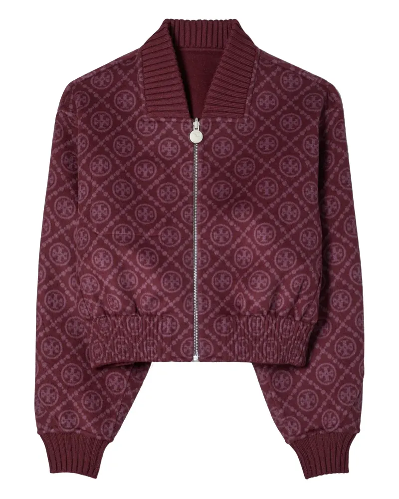 Tory Burch Jacke mit Monogrammmuster - Rot Rot