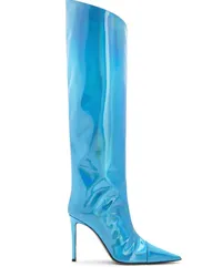 Alexandre Vauthier Stiefel im Metallic-Look Blau