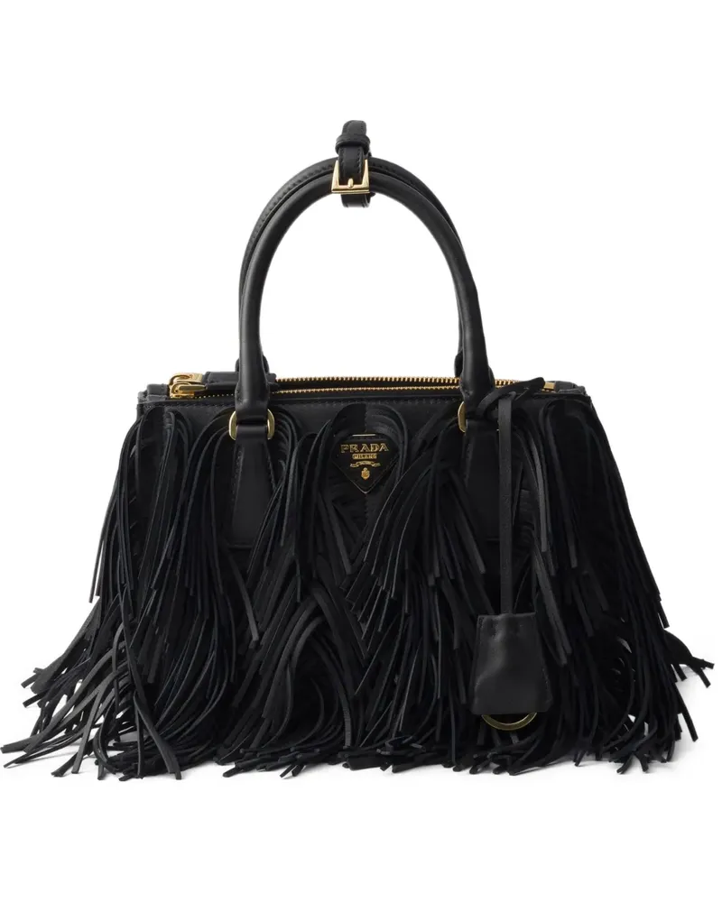 Prada Kleine Galleria Handtasche - Schwarz Schwarz