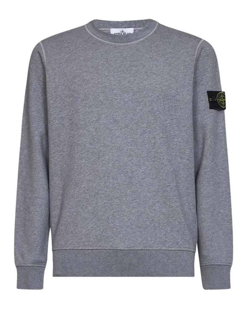 Stone Island 6100060 logo-patch sweatshirt - Grau Grau