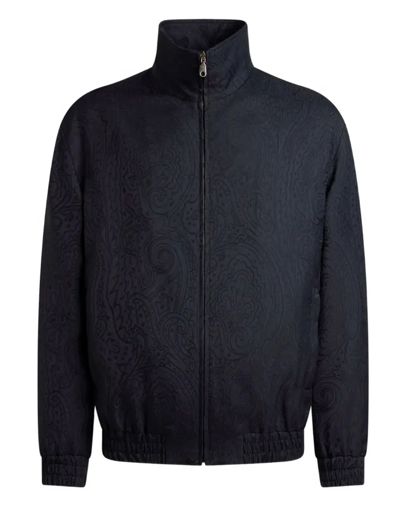 Etro Bomberjacke aus Paisley-Jacquard - Blau Blau