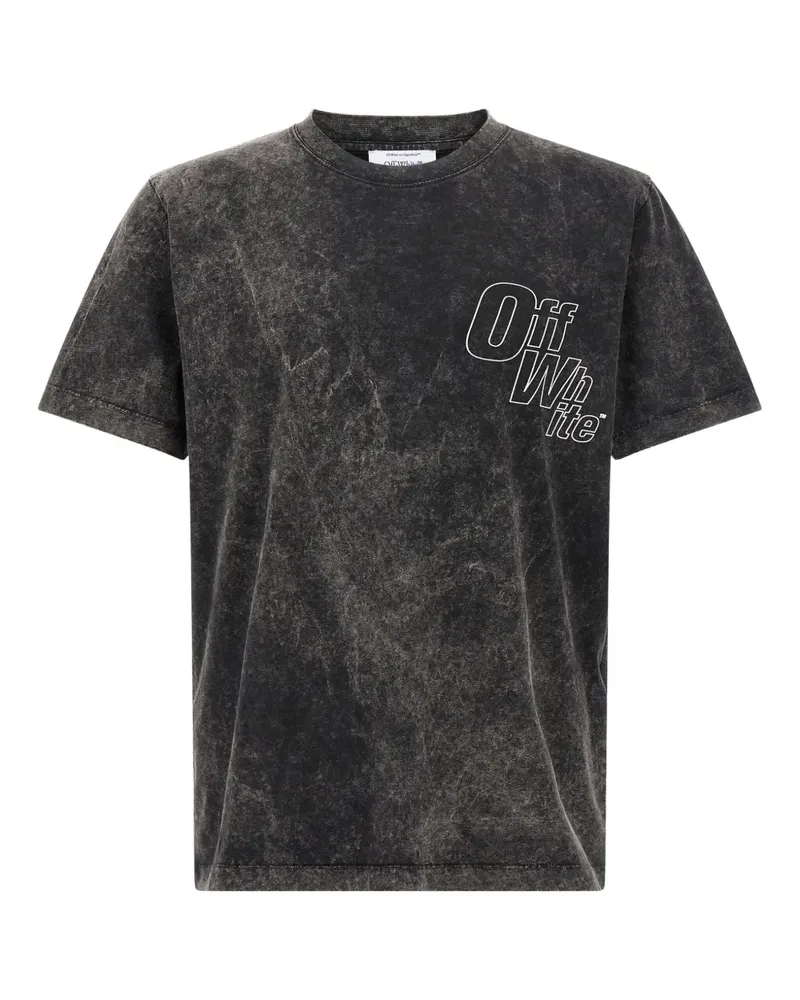 OFF-WHITE Outline T-Shirt mit Pfeil-Print - Schwarz Schwarz