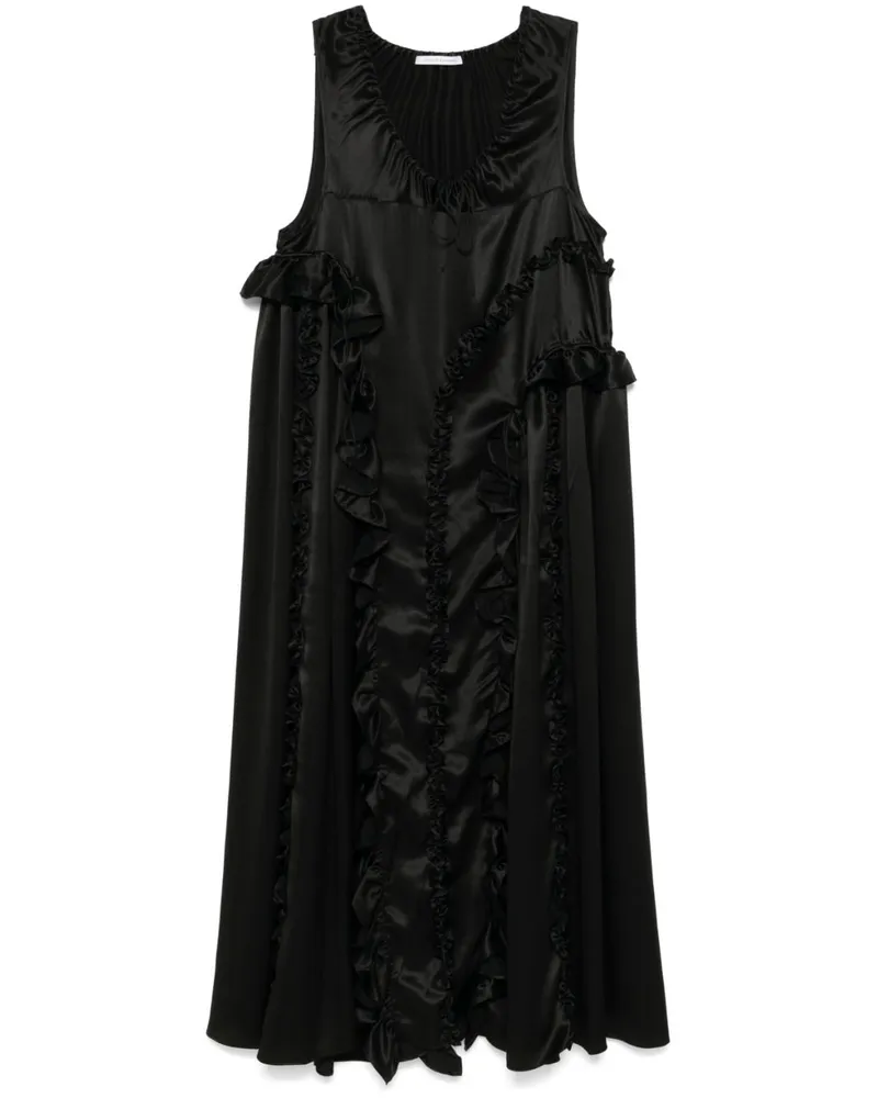 Cecilie Bahnsen Opal Midikleid - Schwarz Schwarz
