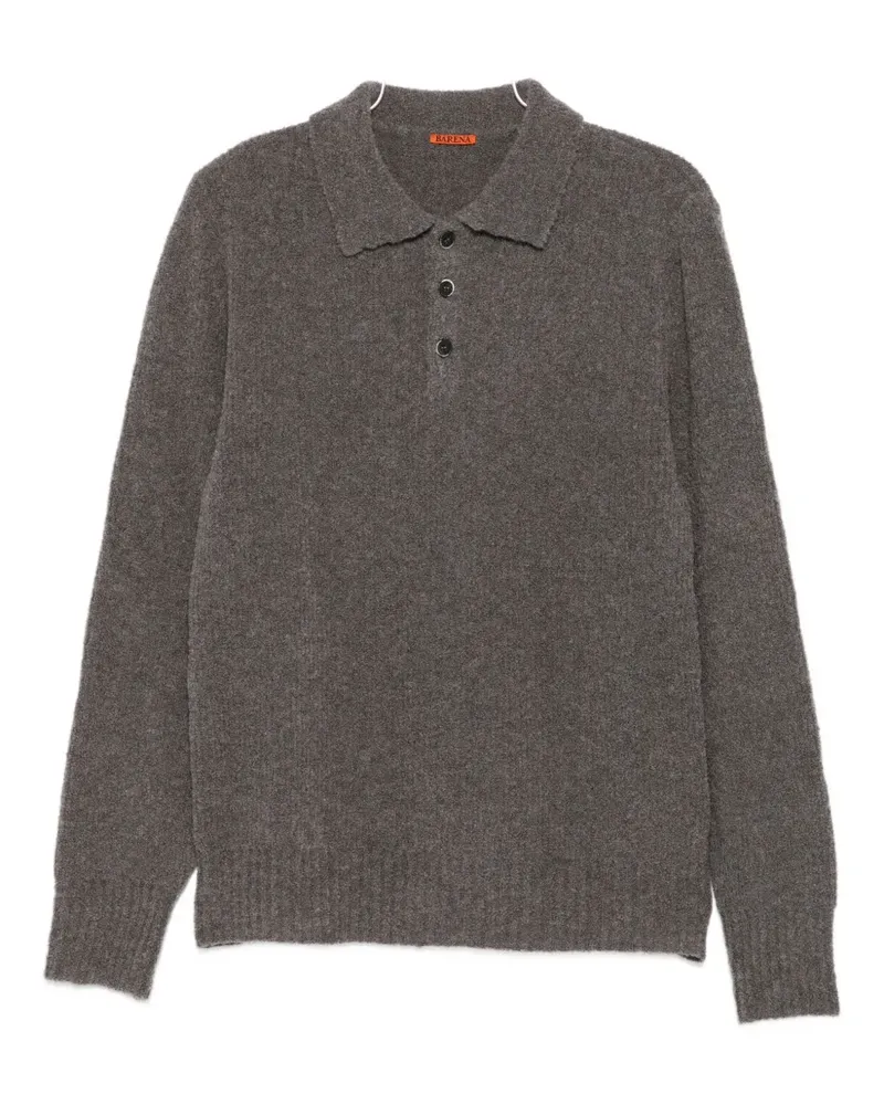 BARENA Poloshirt mit Knopfleiste - Braun Braun
