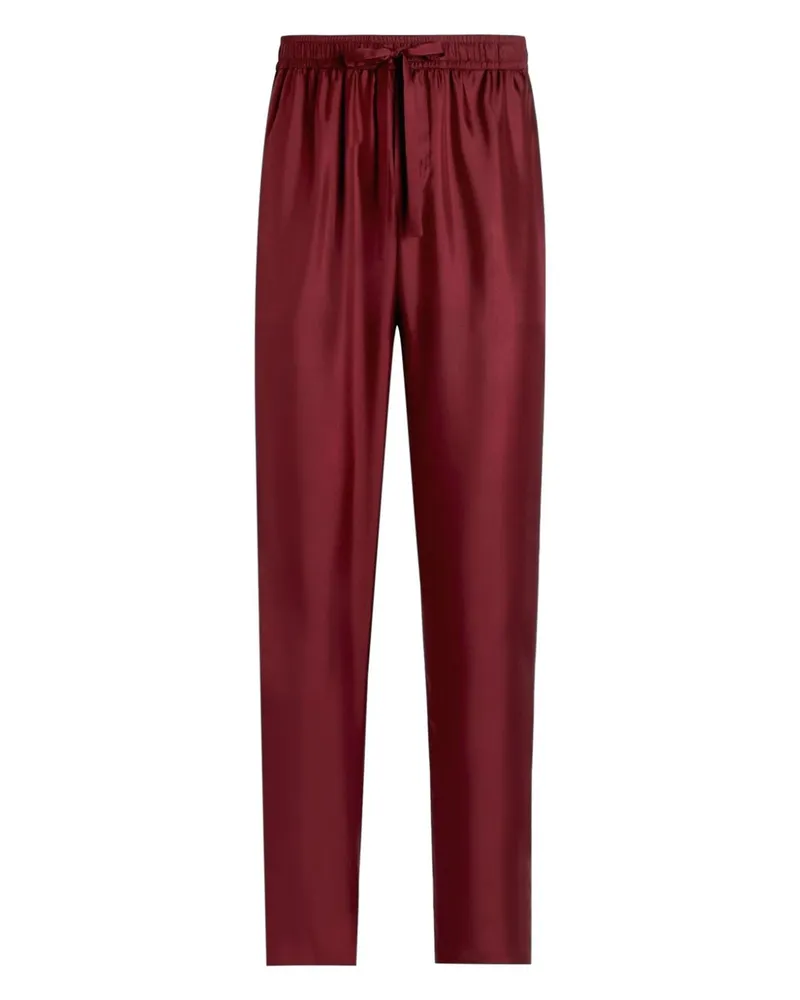 Dolce & Gabbana Hose mit Logo-Stickerei - Rot Rot