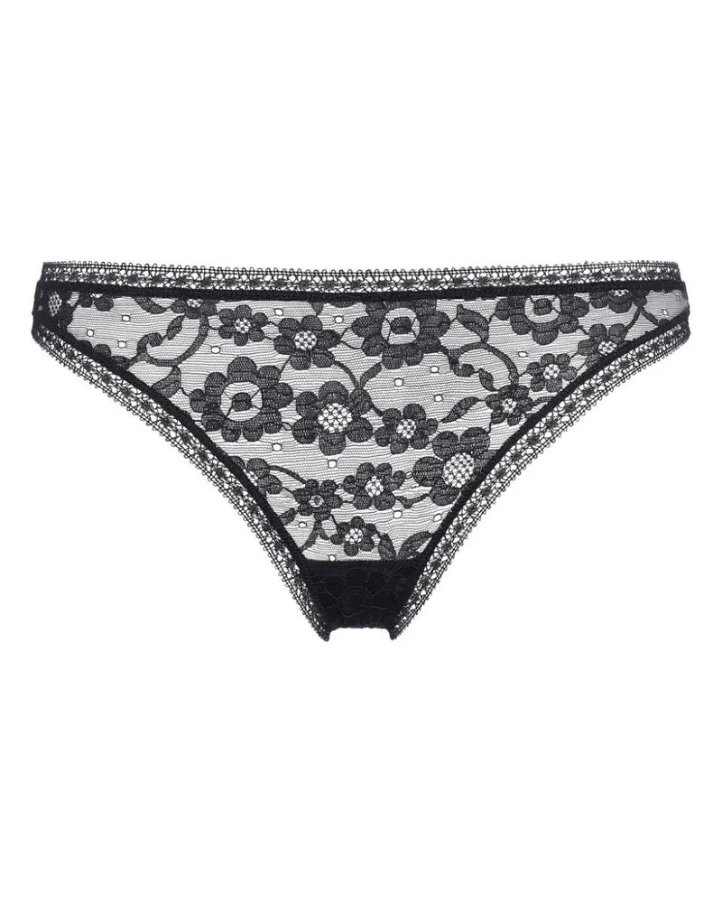 Eres Prairie Tanga-Slip aus Spitze - Schwarz Schwarz