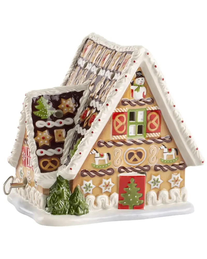 Villeroy & Boch Weihnachtsspieluhr im Lebkuchen-Design - Mehrfarbig Mehrfarbig