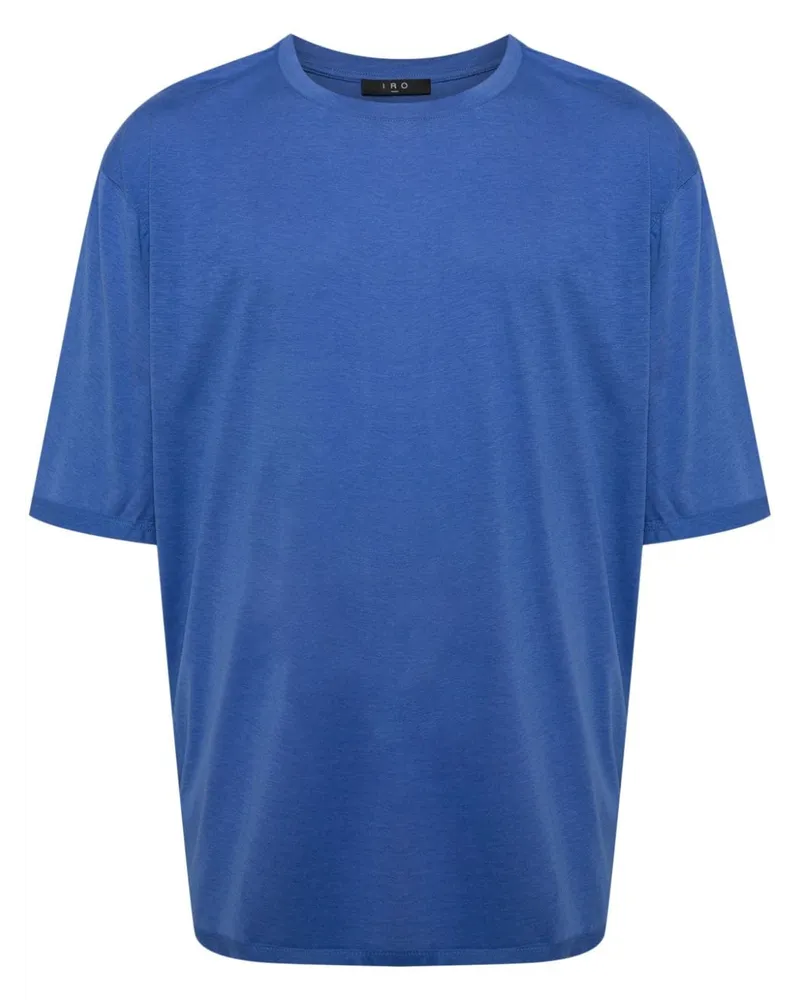 IRO T-Shirt mit tiefen Schultern - Blau Blau