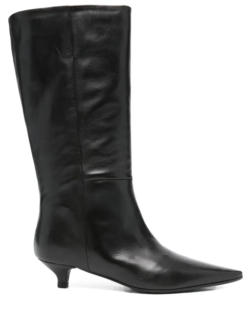 Thea Mika Stiefel mit spitzer Kappe - Schwarz Schwarz