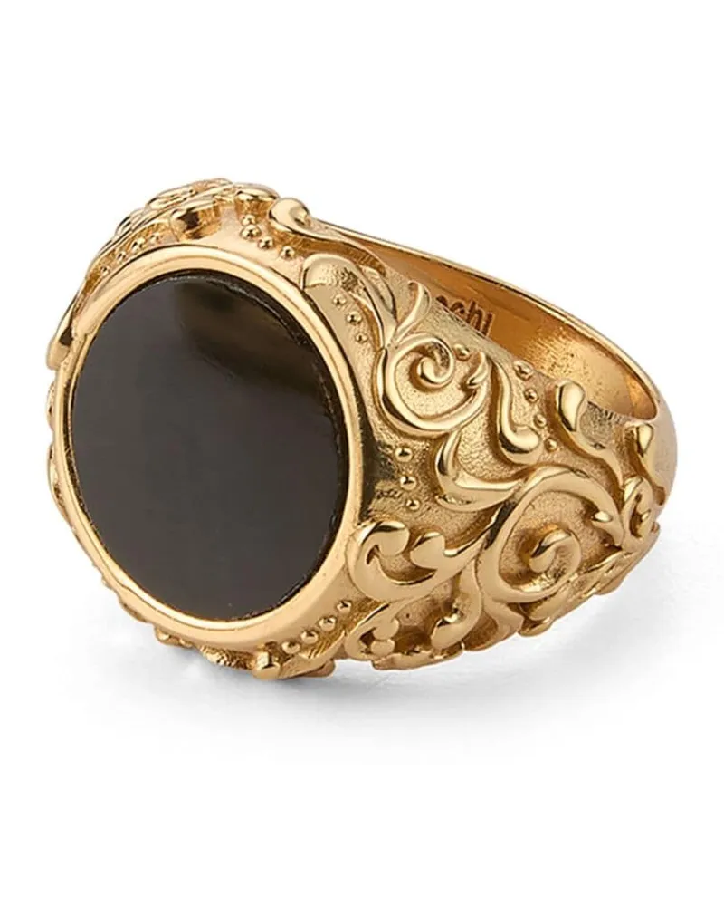 Emanuele Bicocchi Arabesque Onyx-Ring - Gold Gold
