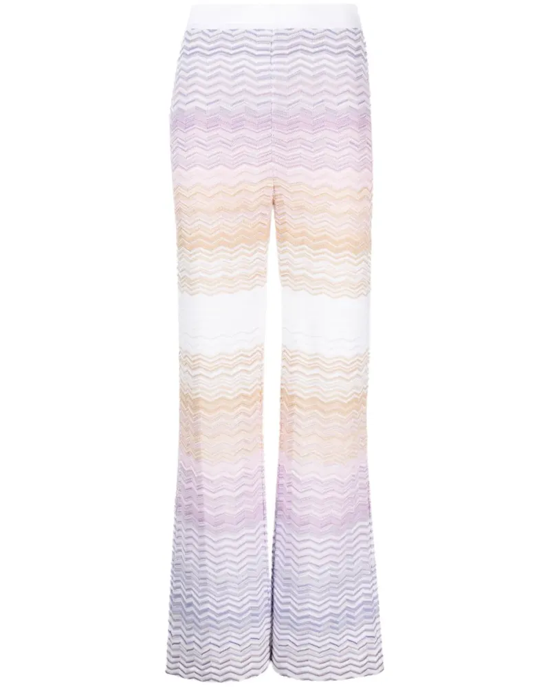 Missoni Strickhose mit Zickzackmuster - Nude Nude