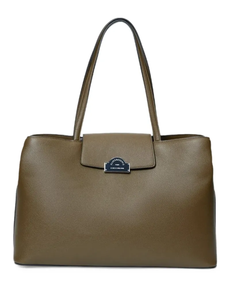 Karl Lagerfeld Rue St-Guillaume Tote Bag mit Magnetverschluss - Braun Braun