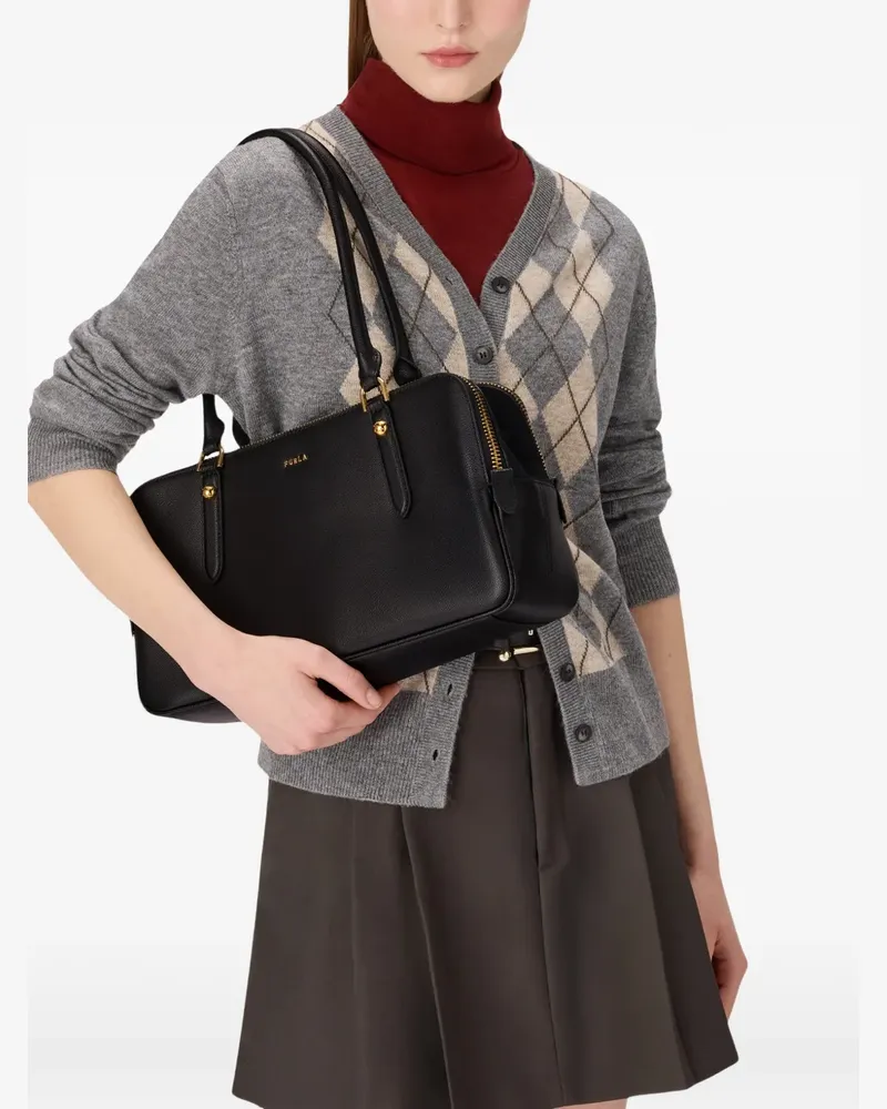 Furla Mittelgroße Boston Tote Bag - Schwarz Schwarz