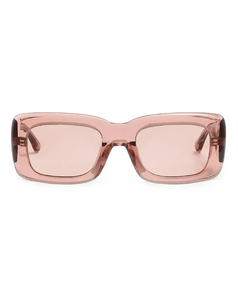 ATTICO x Linda Farrow Marfa Sonnenbrille mit eckigem Gestell - Rosa Rosa