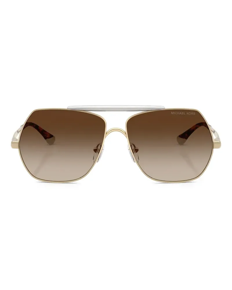 Michael Kors Denver Sonnenbrille mit Metallgestell - Gold Gold