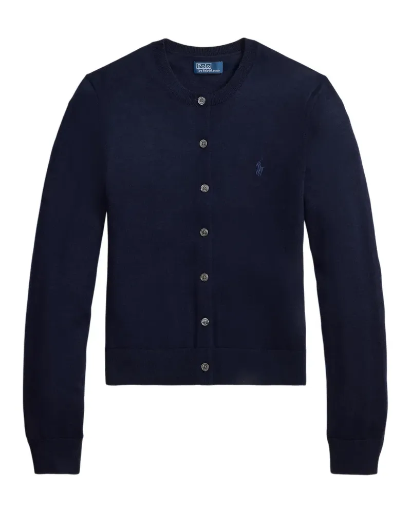 Ralph Lauren Rundhals-Cardigan mit Logo-Stickerei - Blau Blau