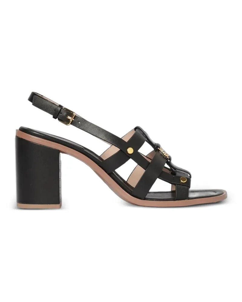 Coccinelle Sandalen mit Lederabsatz - Schwarz Schwarz