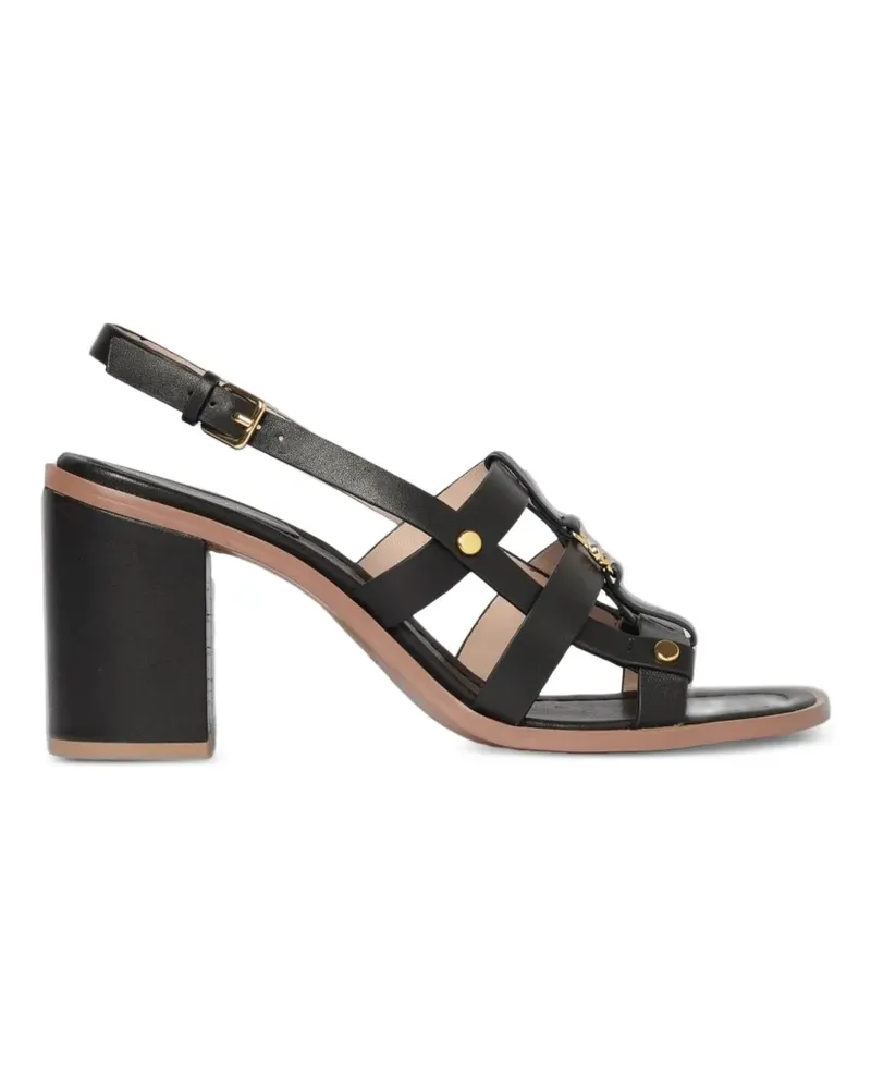 Coccinelle Sandalen mit Lederabsatz - Schwarz Schwarz