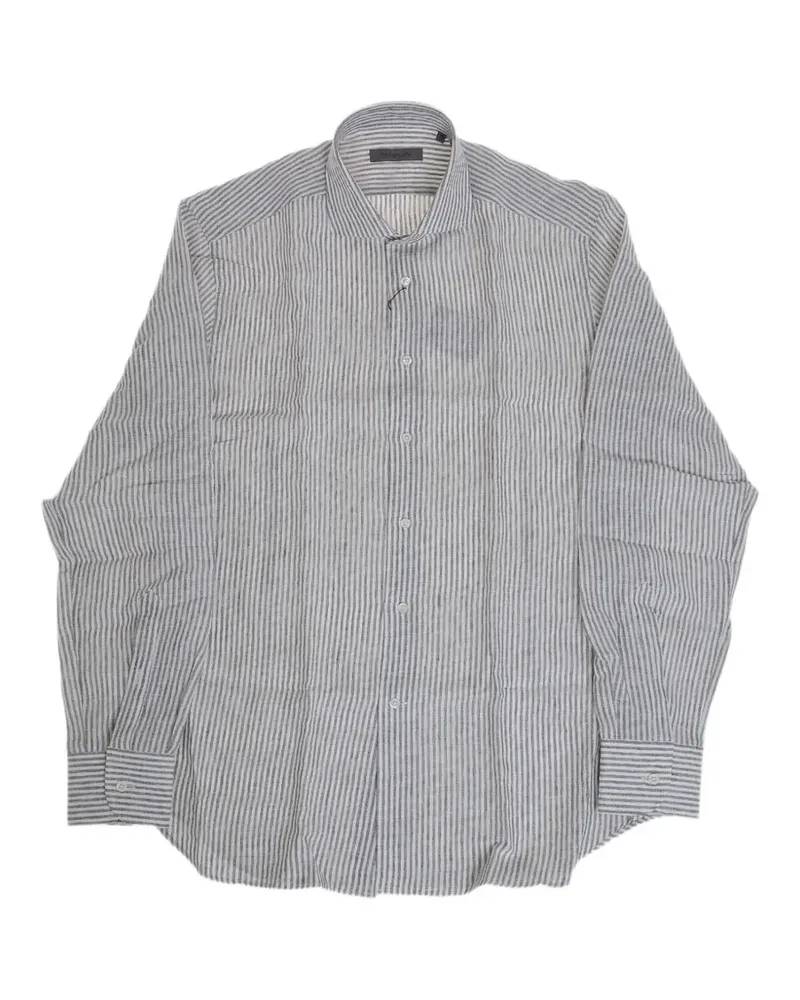 Corneliani striped french-collar shirt - Weiß Weiß