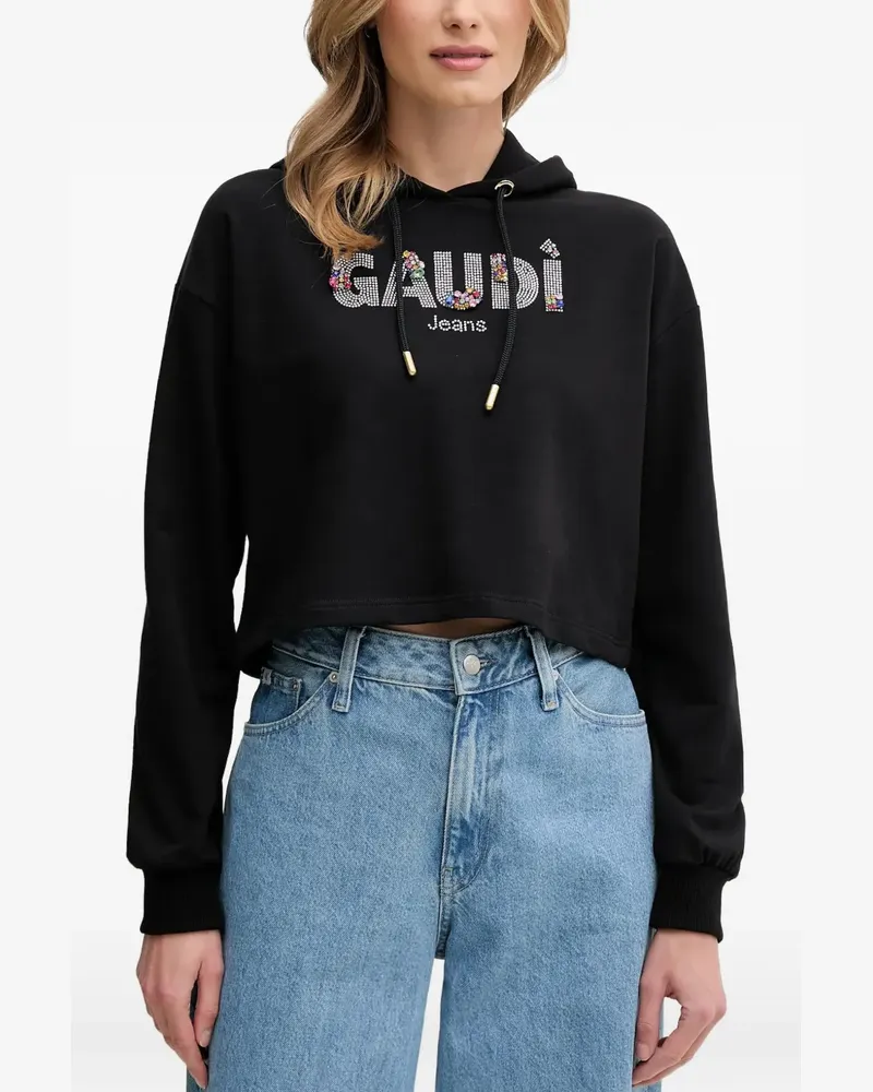 Gaudi Verzierter Hoodie - Schwarz Schwarz