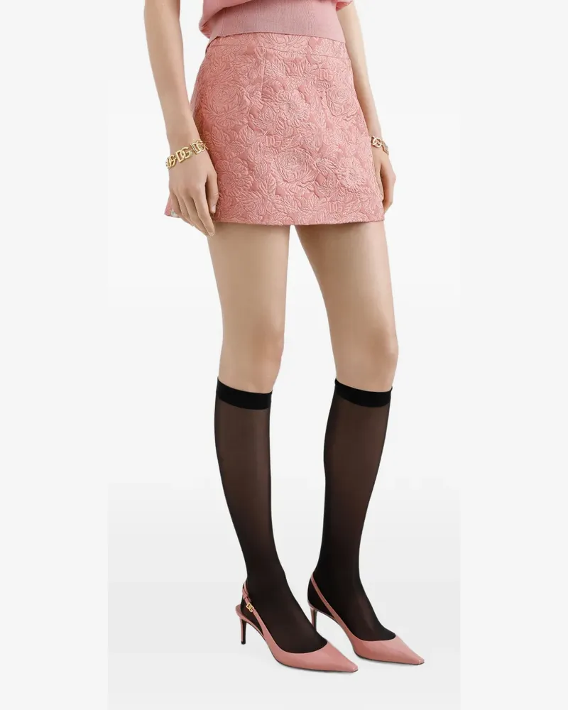 Dolce & Gabbana Minirock aus Brokat - Rosa Rosa