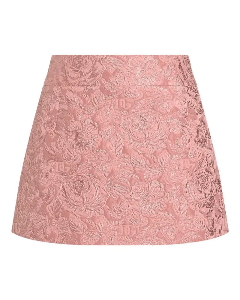 Dolce & Gabbana Minirock aus Brokat - Rosa Rosa