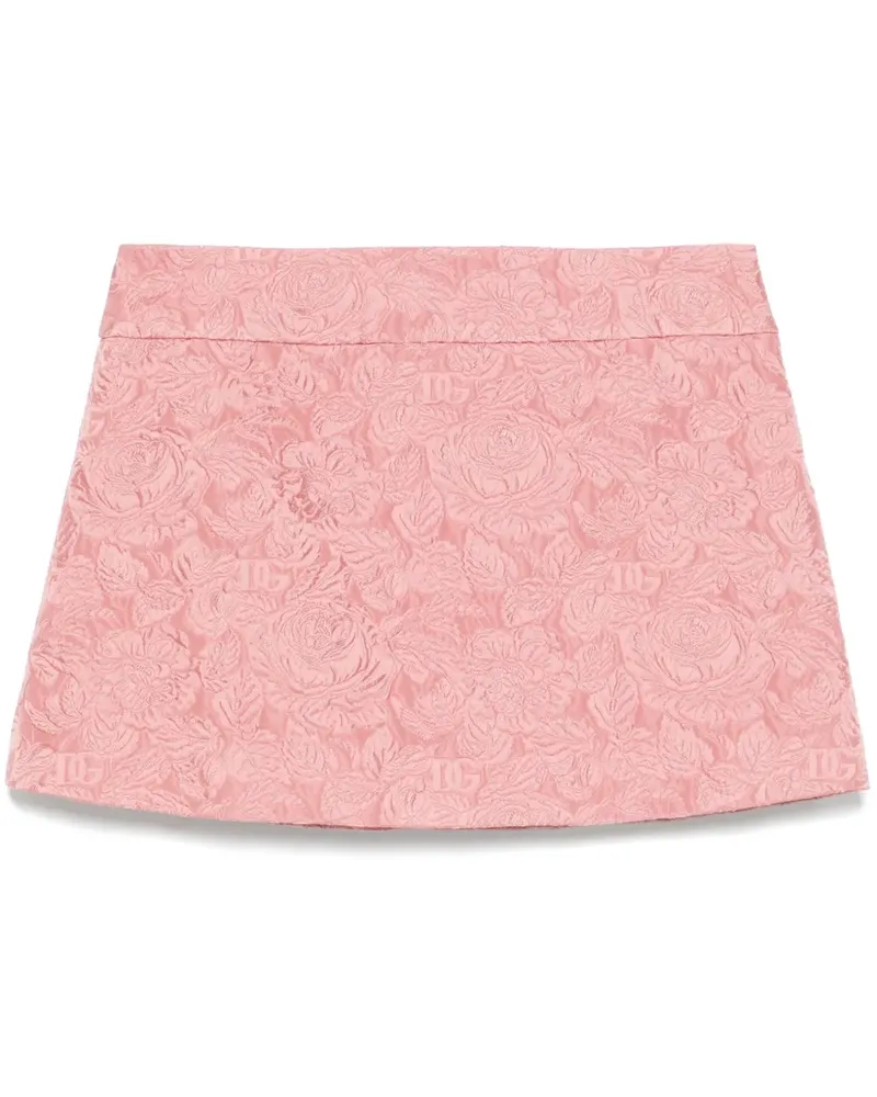 Dolce & Gabbana Minirock aus Brokat - Rosa Rosa